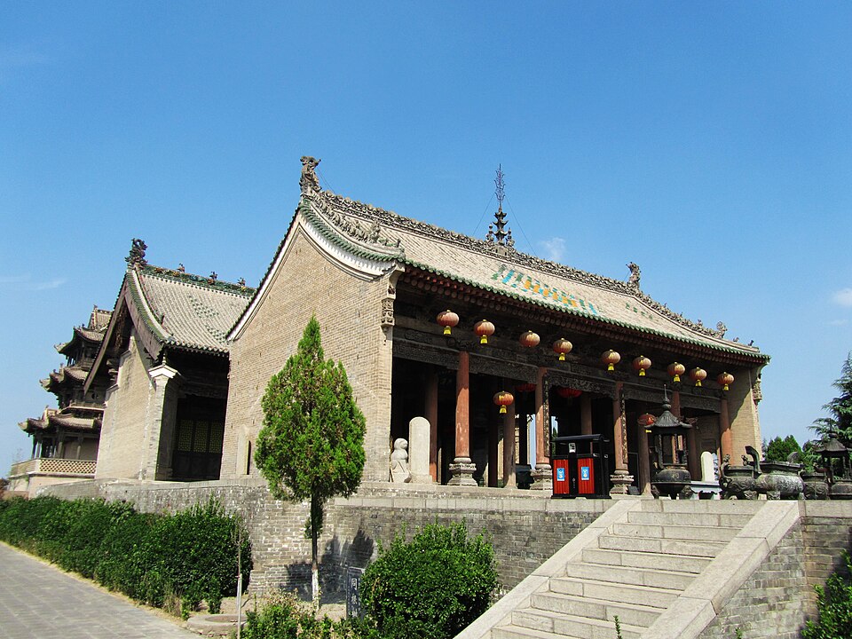 后土祠献殿与正殿实景图片