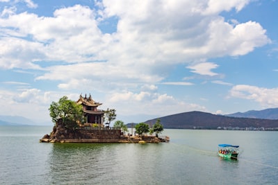 衡水湖梅花岛实景图片