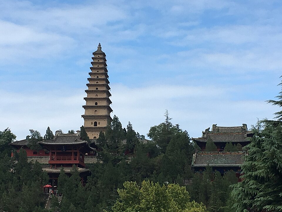 普救寺实景图片