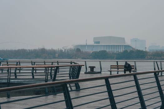 固安滨河公园实景图片