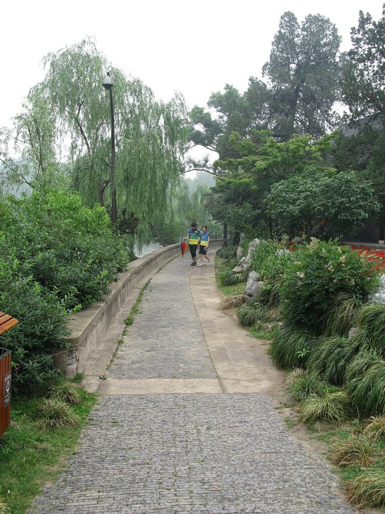 瘦西湖实景图片