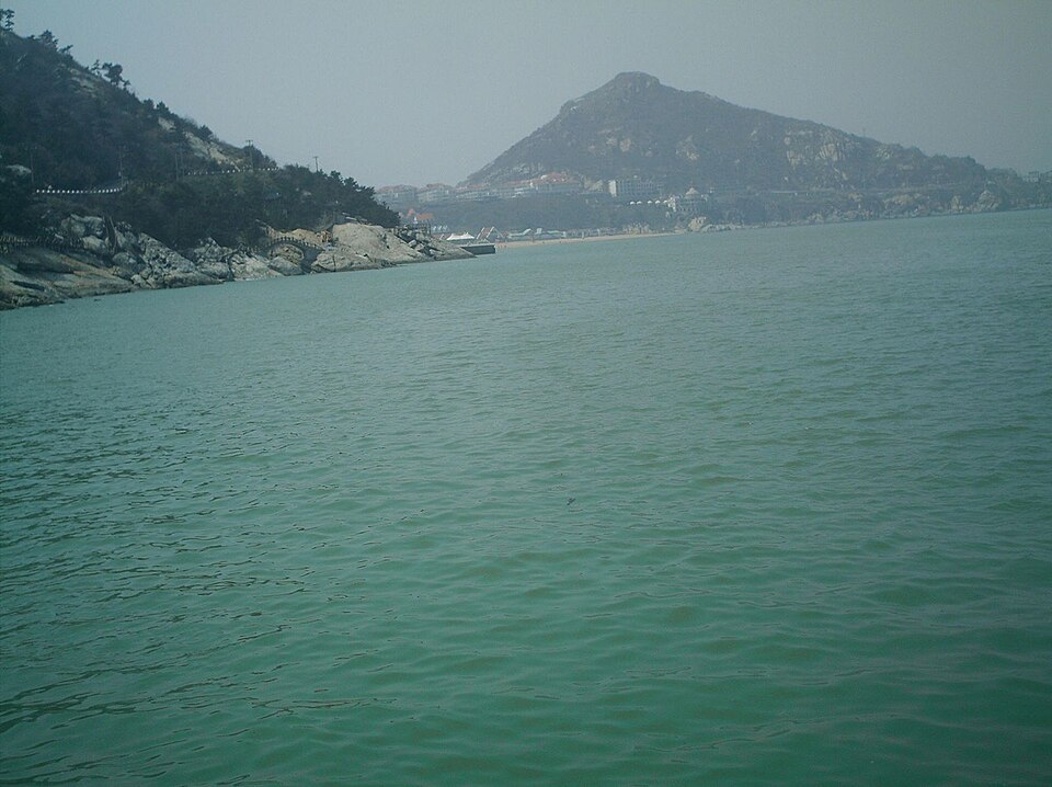 连岛远眺西连岛实景图片