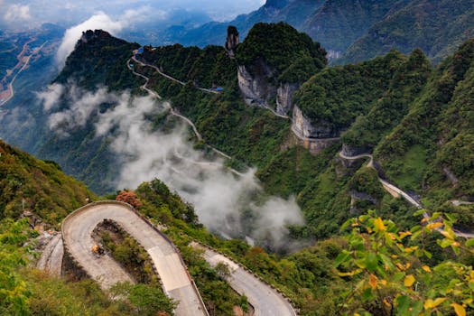 天子山景区实景图片