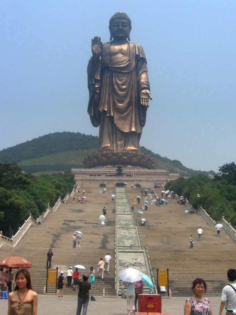 灵山大佛实景图片