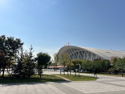 廊坊市体育场远景图片