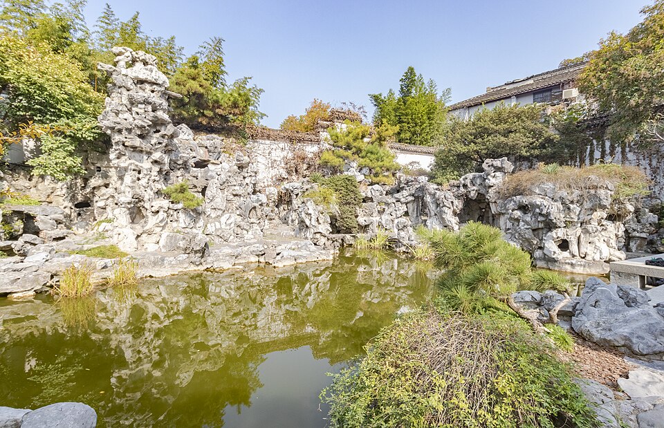 何园片石山房假山实景图片