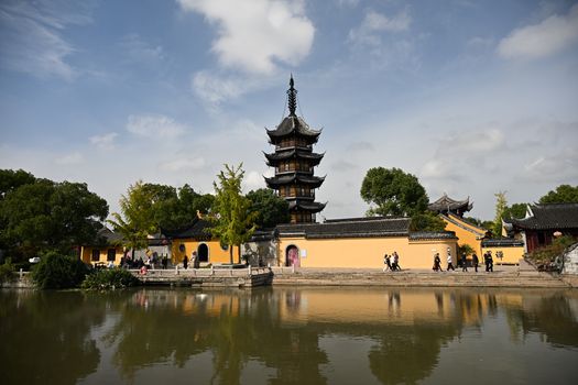 东光县观州湖实景图片