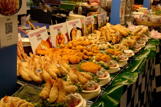 食品街实景图片