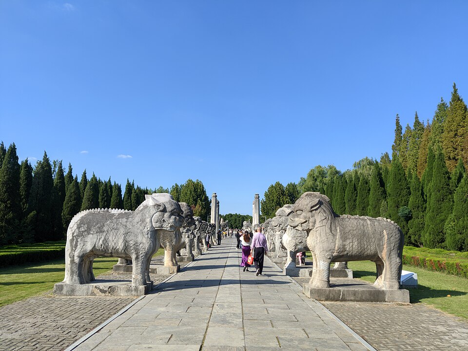 明祖陵石像生实景