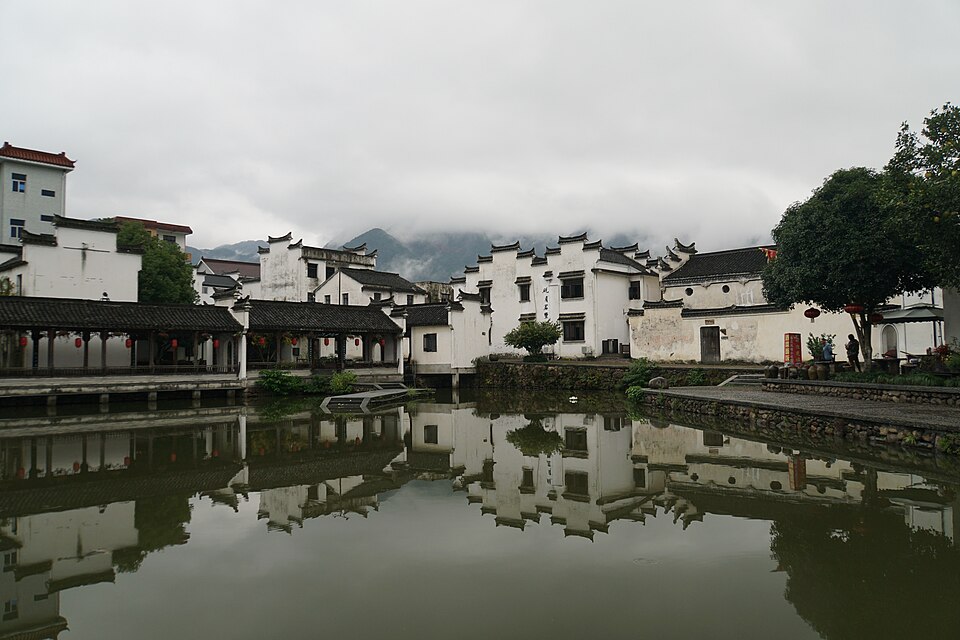 富阳龙门古镇一角实景图片