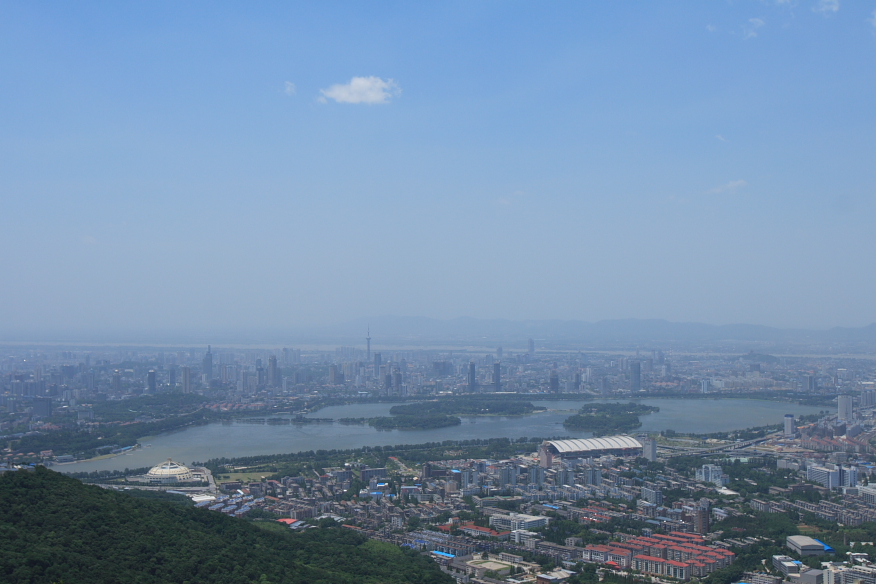玄武湖实景图片