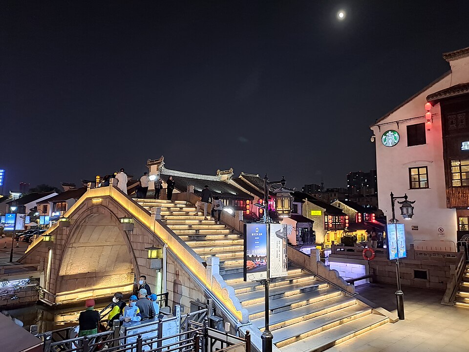 清名桥古运河景区实景图片