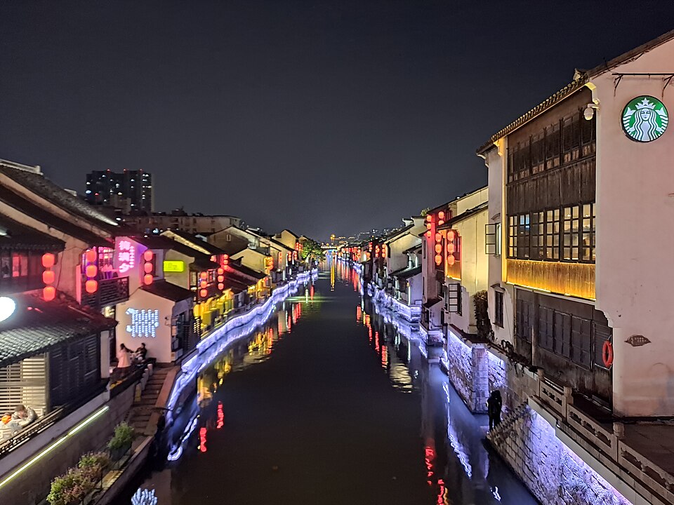 清名桥古运河景区实景图片