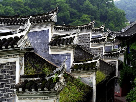 闾里古镇实景图片