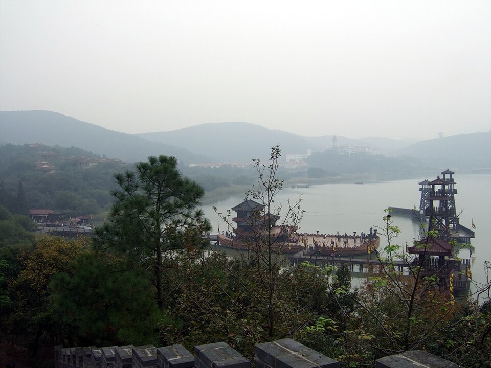 无锡影视基地水寨全景图片