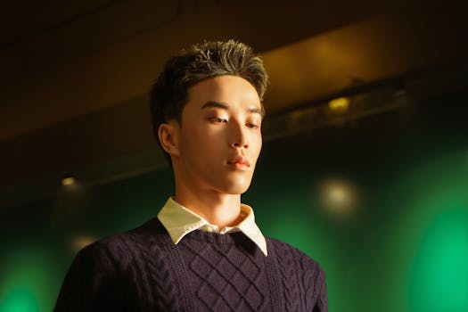 时尚男人室内肖像