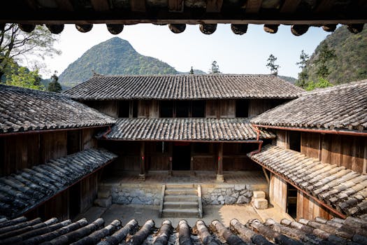 临县古村落白家山村实景图片