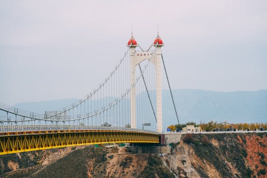 黄河大桥实景图片