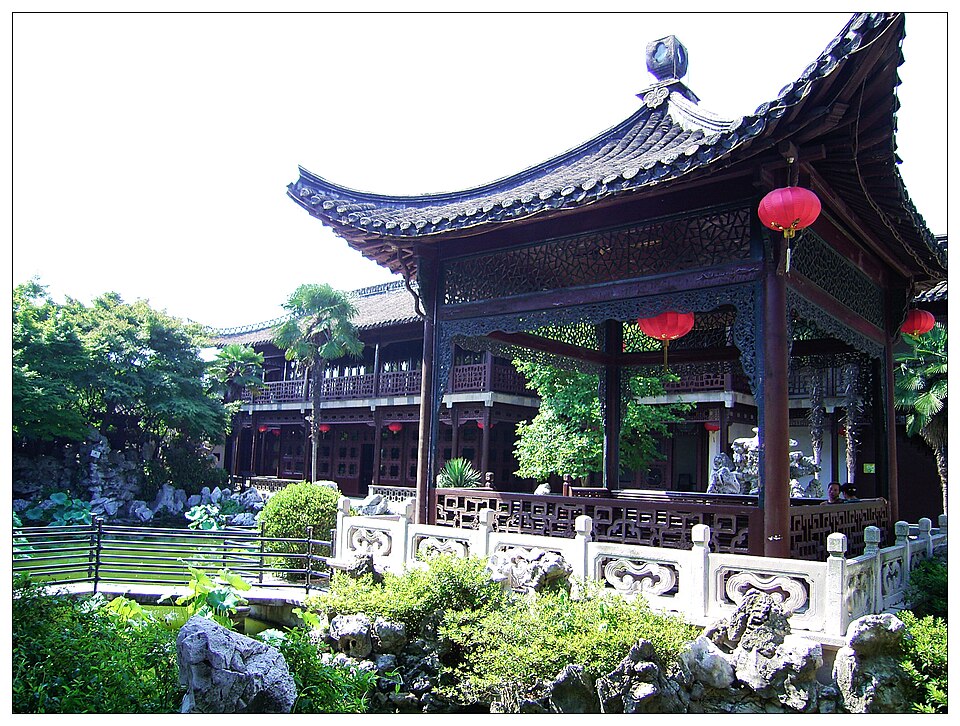 何园内景实景图片