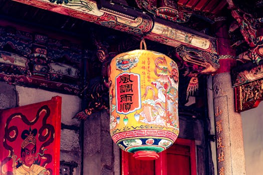 承德城隍庙夜景实景图片