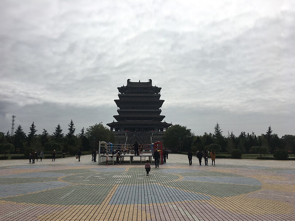 鹳雀楼正面全景