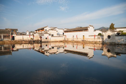 大阳泉古村实景图片