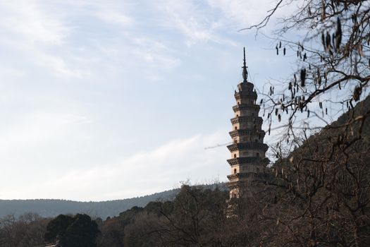 银山塔林实景图片