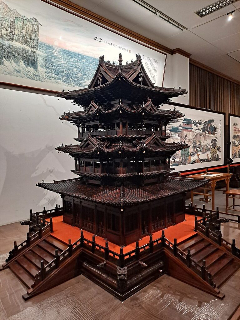 紫檀雕飞云楼工艺图片