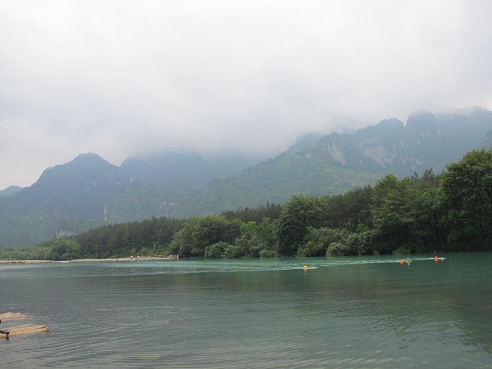 楠溪江山水甲天下全景