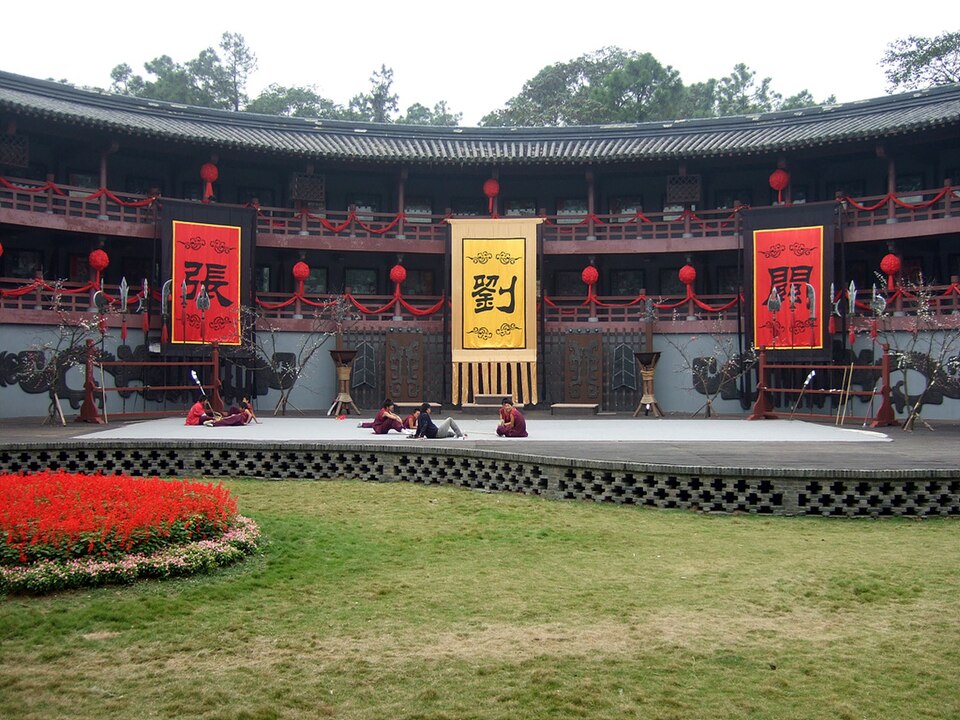无锡影视基地比武擂台图片