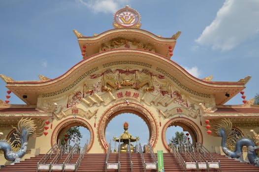 龙门寺建筑群实景图片