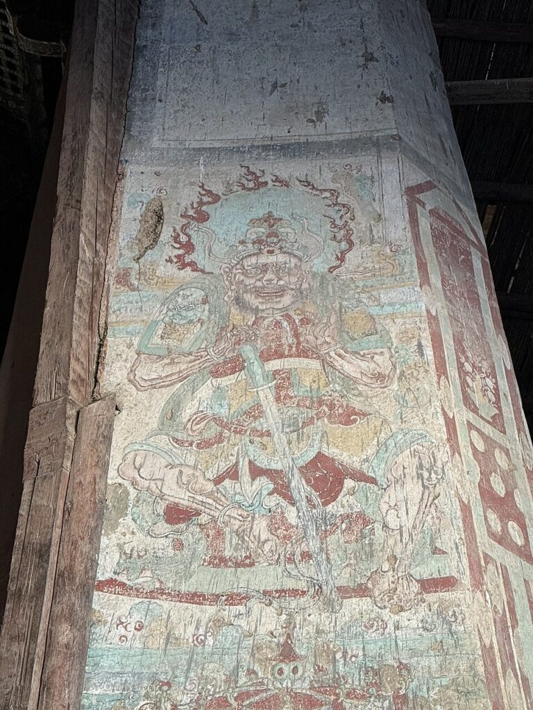 应县木塔壁画局部图片