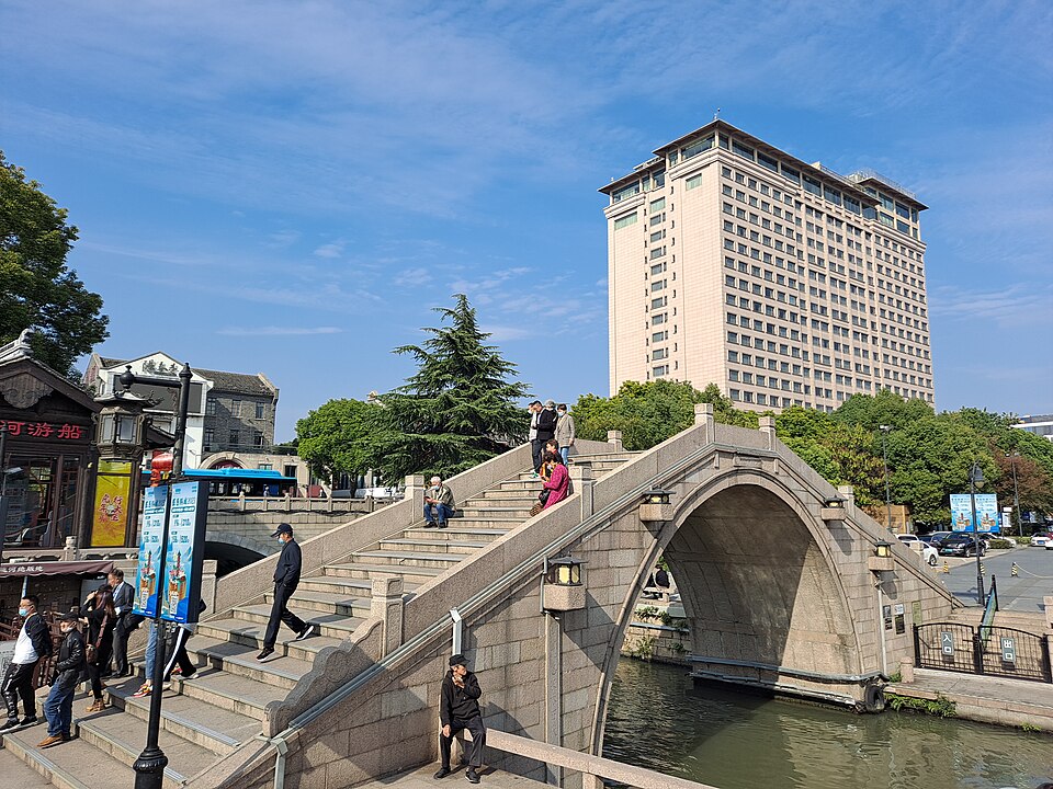 清名桥古运河景区实景图片
