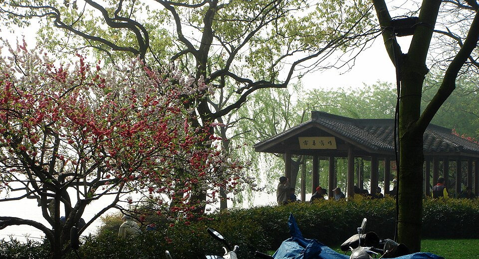 苏堤春晓全景图片