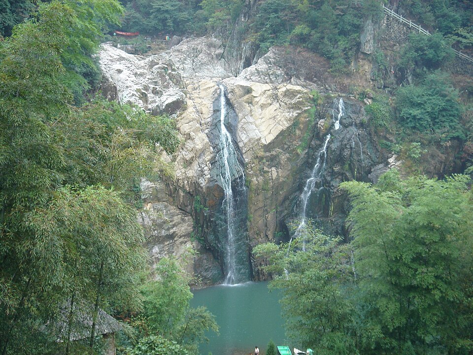 泽雅瀑布实景