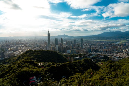 北屯市黑山嘴实景图片