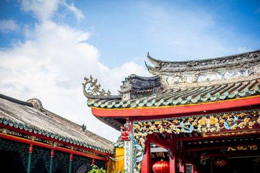 广东会馆建筑屋顶细节