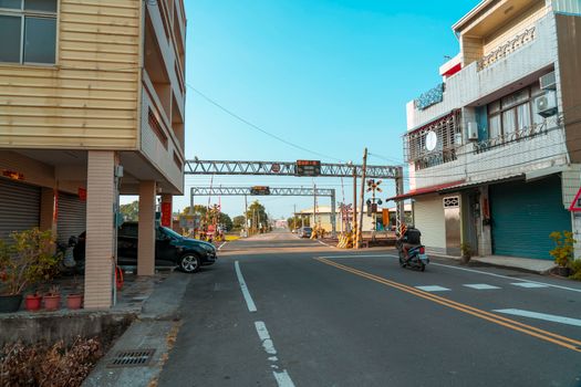 北屯市图书馆附近人行道