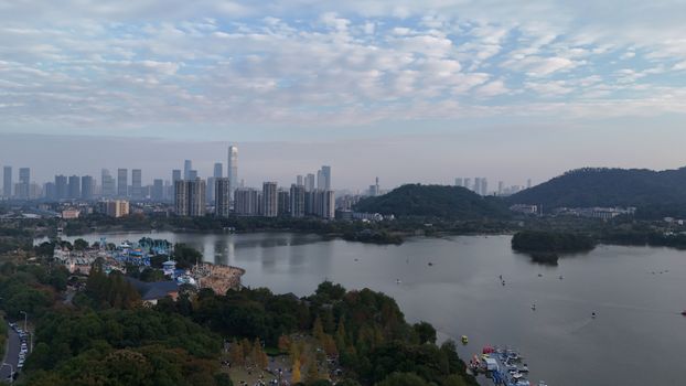 东光县观州湖实景图片