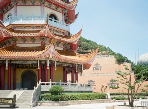 红螺寺建筑实景图片