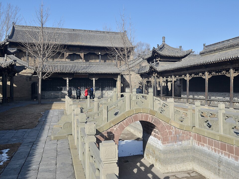 常家庄园石云轩书院内实景图片