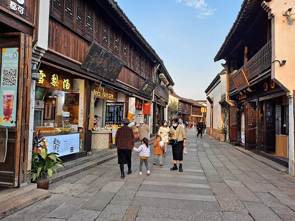 嘉兴月河历史街区全景实景