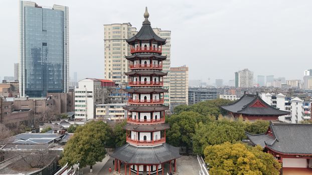 临县双塔实景图片