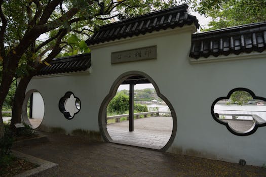 紫竹院公园中国园林景观