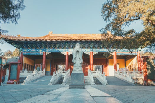济南府学文庙实景图片