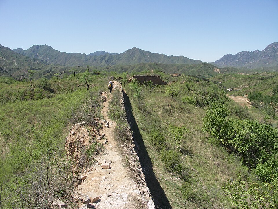 蟠龙山长城实景图片