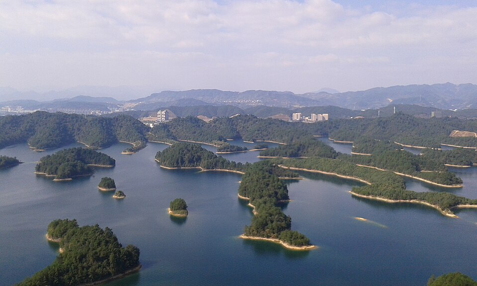 千岛湖全景实景图片
