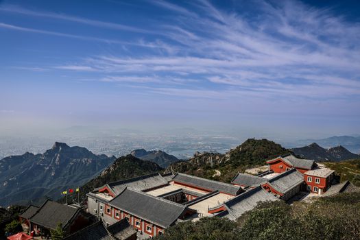 霍山实景图片