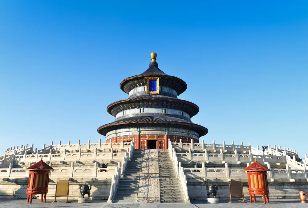 天坛公园祈年殿实景图片
