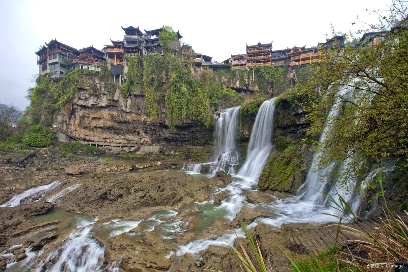 芙蓉镇风景图片